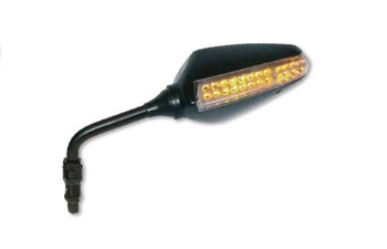 Lusterko prawe  uniwersalne z kierunkowskazem led kolor czarny (komplet do 7165)