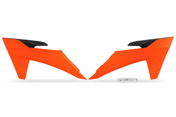 Osłony chłodnic ktm sx/sxf(sx-f) 125/250/300/350/450f 2023 kolor pomarańczowy fluo