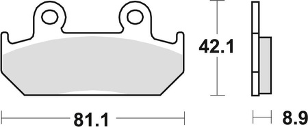 Klocki hamulcowe kh121 sinter racing honda cmx 450 86-89, cbr 600 87-94, xrv 750 africa twin 90-92, przód (wycofano z produkcji) (wyprzedaż)