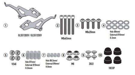 Mocowanie Szyby 9058ak Royal Enfield Super Meteor 650 '23,