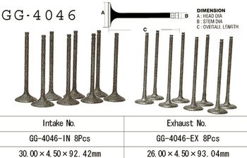 ZAWÓR SSĄCY KAWASAKI ZX9R '98-03, Z 1000A '03-05' (OEM: 12004-1132) (1SZT.) (MADE IN JAPAN)