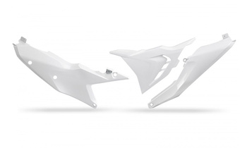 Boczki Tylne Z Pokrywą Filtra Ktm Sx 125 / 250 / 300 '23-'24, Exc 150 / 250 / 300 '24, Sx-F / Exc-F 250 / 350 / 450 / 500 '23-'24 Kolor Biały (Strona Lewa)