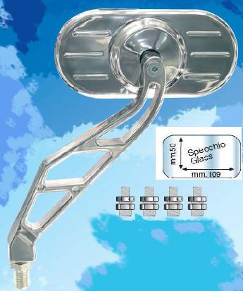 Lusterko FAR uniwersalne lewe/prawe kolor czarny