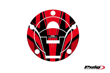Osłona wlewu paliwa puig do ducati monster 797 17-21 – na 5 śrub (wzór radikal) czerwona