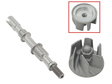 Bronco 2022/01 wałek i wirnik pompy wody kawasaki kvf 300 brute force '12-'21 (59256-y001)