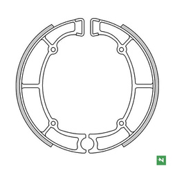 Szczęki hamulcowe tył kawasaki en 500 '90-'04, gt 550 '83-'01, vn 800/850 '95-, vn 800 '96-'06, z 650 '77-'83, zl 600 eliminator '85-'99, z