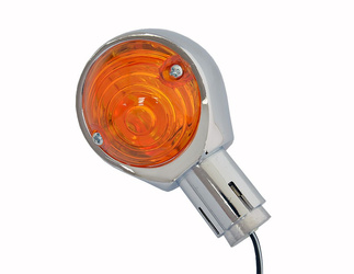 KIERUNKOWSKAZY (PARA) NA KOŃCÓWKI KIEROWNICY 1" 25 MM UNIWERSALNE (TYP BMW) CHROMOWANE