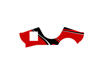 Radikal Osłona Półki Kierownicy Puig Do Suzuki Inazuma 13-17 Czerwony