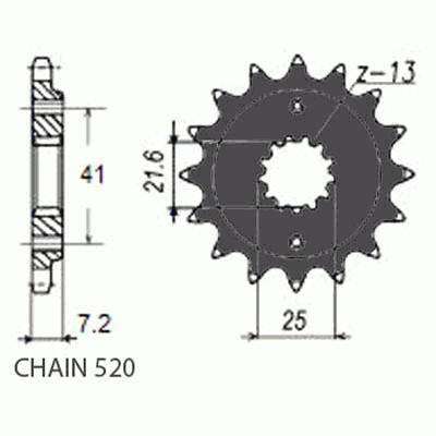 Zebatka napedowa sunstar sunf396-15