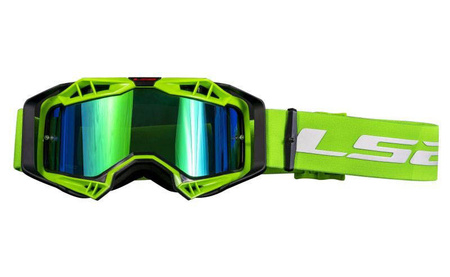 Gogle LS2 Aura Pro czarno zielone lustrzanka 2023
