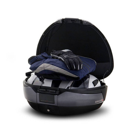 Kufer centralny motocyklowy Shad SH48 dark grey oparcie