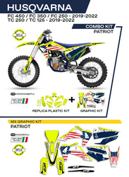 Komplet plastików plukomplet naklejek (oklein) husqvarna tc 125/250 '19-'22