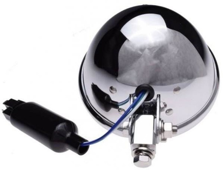 Reflektor motocyklowy 5 1/2" H4 12V Chrom