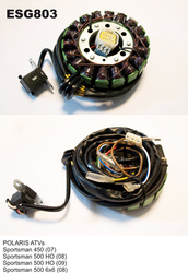 Uzwojenie alternatora (stator) polaris sportsman 450/500 (07-09)
