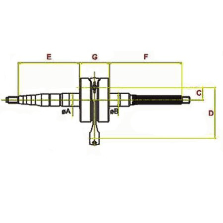 Wał Korbowy Rms 4t 50 Ccm 10mm Yamaha Neos 2009-2012