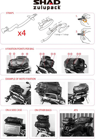 Torba mała wodoszczelna Shad SW05 5 l biała