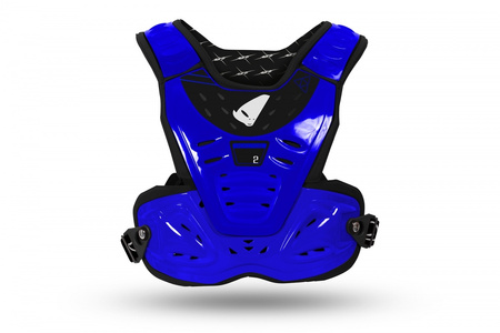 OSŁONA KLATKI PIERSIOWEJ (ZBROJA) CHEST PROTECTOR REACTOR DZIECIĘCA / JUNIOR / KID KOLOR NIEBIESKI (CE LEVEL 2) - ZASTĘPUJE PT02275C - KOLEKCJA 2024