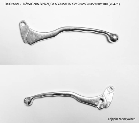 Dźwignia sprzęgła yamaha xv125/250/535/750/1100, kolor srebrny (dsy05sv) (70471)