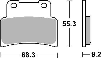 Klocki hamulcowe kh432 street ceramic kolor czarny