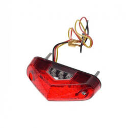 Lampa tylna LED motocykl skutera ATV czerwony klosz