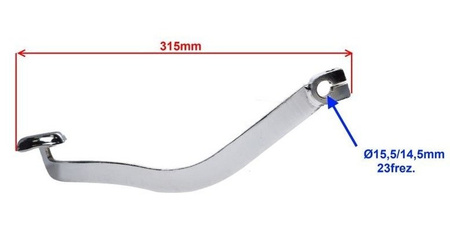 Dźwignia hamulca nożnego do motoroweru Zipp Neken