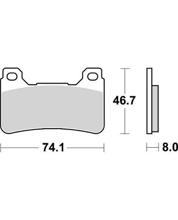 Klocki hamulcowe kh390 racing dual sinter kolor złoty tarcza lewa przód honda cbr 600rr