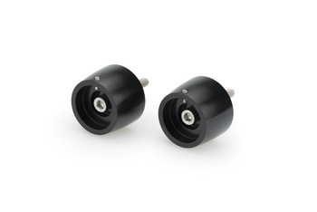 Ciężarki / końcówki kierownicy krótkie z wymienną nasadką puig do aprilia rs 660 21-22 czarne