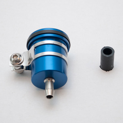 Zbiornik płynu hamulcowego tył aluminiowy kolor niebieski