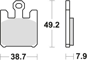Klocki hamulcowe kh369 sinter racing kawasaki zx6rr 03-06, zx6r 636 03-06, przód (wycofane z produkcji) (wyprzedaż)