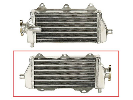 Psychic chłodnica yamaha yzf 450 '10-13 wzmocniona o standardowej pojemności prawa (szt.) (z korkiem)