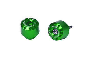Ciężarki / końcówki kierownicy krótkie puig do kawasaki z650 17-22 zielone