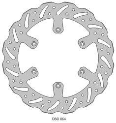 Tarcza hamulcowa przód yamaha yz 125 wrf/yz/yzf 250 wrf/yzf 450 (270x118x3,1mm)
