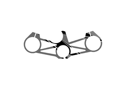 Ochraniacz radikal na półkę kierownicy puig do kawasaki zx-6r 636 13-16/ zx-6r 18-21 szary