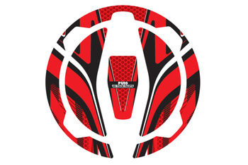 Osłona Wlewu Paliwa Puig Do Kawasaki Z900 (Wzór Radikal) Czerwona