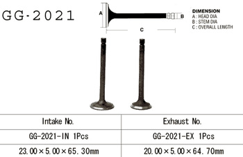 ZAWÓR SSĄCY YAMAHA YFM 80 '85-'08 (OEM: 22K-12111-01,2D3-12111-00) (1SZT.) (MADE IN JAPAN)