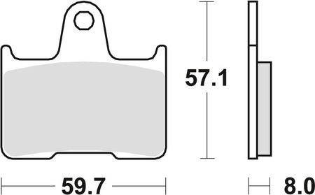 Klocki hamulcowe kh254 organic vt 750 10-15 cb 1300 98-02 cb 1300 x4 97-99, kawasaki zx7rr 96-99, tył (promocja)
