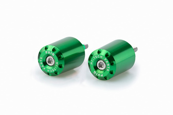 Ciężarki / końcówki kierownicy długie puig do kawasaki z650 17-22 zielone