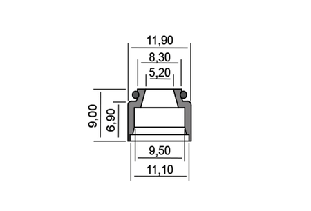 Uszczelniacz Zaworowy 5,2x9x9,2x11,9 Mm 125/1300 Ccm Yp250 Majesty Xt660x Rms