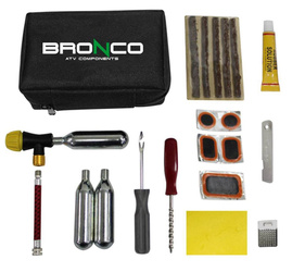 Zestaw naprawczy do pompowania przebitych opon (15 elementów)