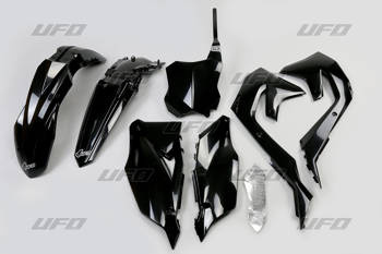 Komplet plastików kawasaki kxf 250 '21, kxf 450 '19-21 kolor czarny (ka227e001)
