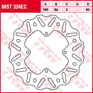 Tarcza hamulcowa tył honda cr 80 92-02, cr 85 03-08, crf 150 07-19 (promocja)