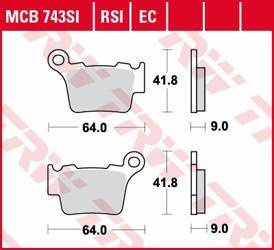 Klocki hamulcowe kh368 organic bmw g 450 x / smr 08-11, ktm exc / sx 125 04-16, exc / sx 250 03-17, exc 300 04-, exc 350 10-, exc 450 03-, e