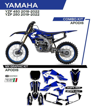 Komplet naklejek (oklein) yamaha yzf 250 '19-'22