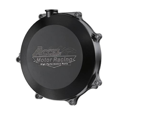 Accel pokrywa sprzęgła aluminiowa (z uszczelką) kawasaki kxf 450 '06-'15 kolor czarny