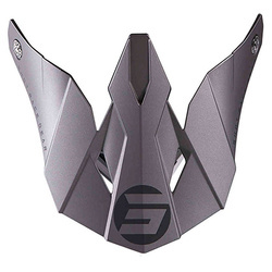 Daszek do kasku furiouraw 2.0 black grey gun metal matt kolor szary mat