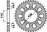 Zębatka tylna 4384 42 c45 honda cb/cbr (łańc. 520) (jtr1316.42)