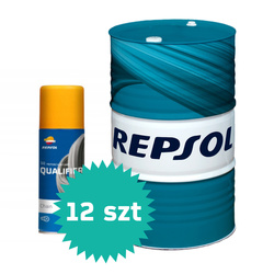 REPSOL OLEJ SILNIKOWY 4T SMARTER SPORT 10W40 BECZKA 60L, MA2 PÓŁSYNTETYCZNY + KARTON 12 SZTUK SMARU DO ŁAŃCUCHA QUALIFIER CHAIN 400ML