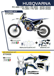 Komplet plastików plukomplet naklejek (oklein) husqvarna tc 125/250 '19-'22