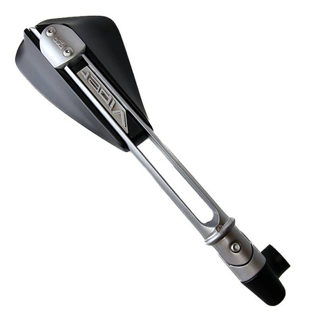 Lusterko lewe viper regulowane aluminiowe kolor czarny ramię srebrne