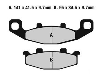 Klocki hamulcowe Kawasaki KLE 500 Suzuki DR 800